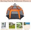 Kids Play Tent Pop Up Portable Hexagon Playhouse for Backyard Patio Indoor Outdoor Breathable Tent House