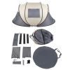 Camping Tent; 4 Person Pop Up; Easy Setup For Camping/Hiking/Fishing/Beach/Outdoor; Etc