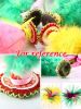 Feather Kick Shuttlecock Chinese Jianzi Foot Exercise Sports Outdoor Toy Game for Kids; Colorful Yellow