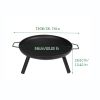 Furnace round utility grill fire pit heating stove simple cauldron outdoor bonfire yard