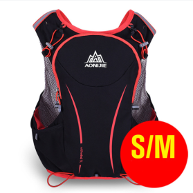 Running Water Bag Backpack Sports Vest (Option: Black S M)