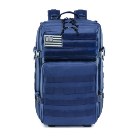 Sports Travel Backpack Army Fan Tactical Camouflage Backpack Sports Outdoor Backpack Travel Bag (Color: Blue)