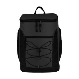 Backpack Cooler Thermo Bag Lunch Bento Ice Pack Outdoor Picnic (Type: Picnic Backpack, Color: Black)