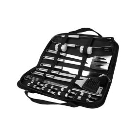 Camping Cooking Utensil Kit Portable Picnic Cookware (Color: Black)