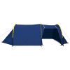 Camping Tent 4 Persons Navy Blue/Yellow